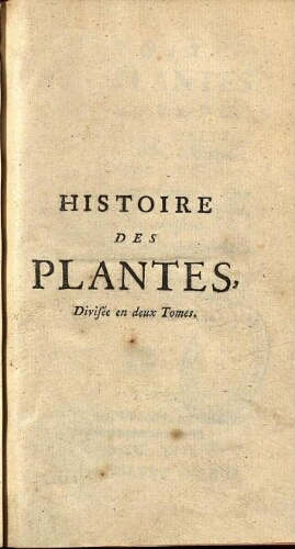 Histoire des plantes de l'Europe [...] Tome premier