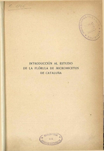 Treballs del Museu de Ciències Naturals de Barcelona. ; [Vol. 5] Sèrie botànica ; [n.º] 2