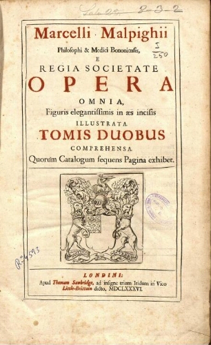 Opera omnia [...] [tomus primus]
