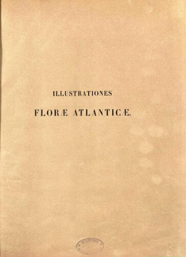 Illustrationes florae Atlanticae [...] Volumen II