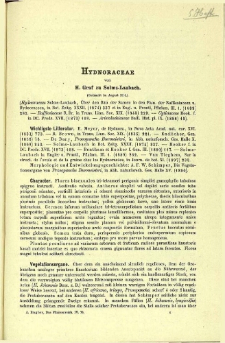 Hydnoraceae. In: Engler, Das Pflanzenreich [...] [Heft 5] IV. 76