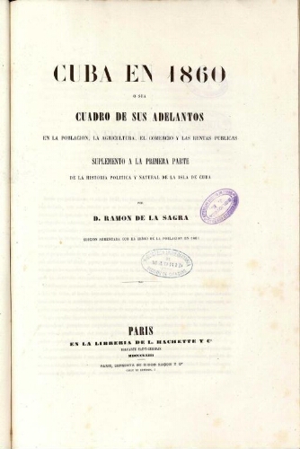 Cuba en 1860