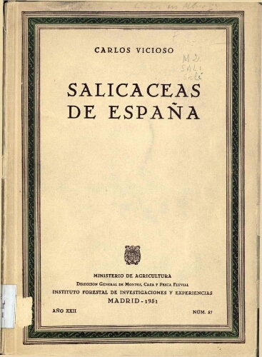 Salicáceas de España