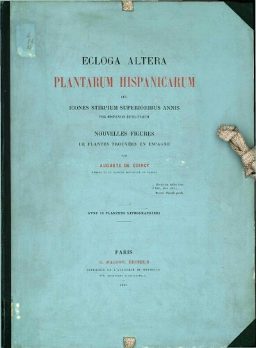 Ecloga altera plantarum Hispanicarum
