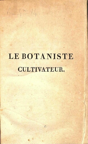 Le botaniste cultivateur [...] Seconde édition [...] Tome quatrième