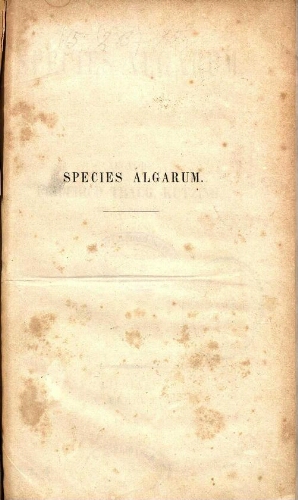 Species algarum