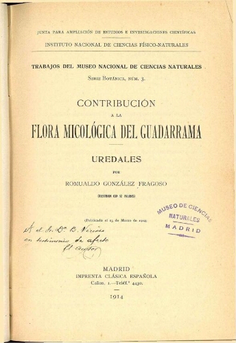 Contribución a la flora micológica del Guadarrama. Uredales