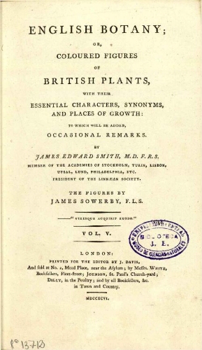 English botany [...] Vol. V