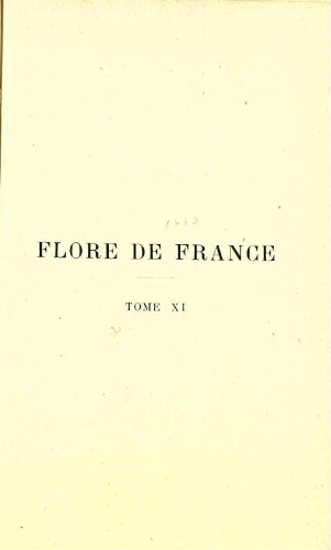 Flore de France [...] Tome XI