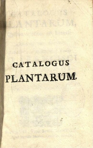 Catalogus plantarum