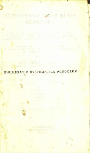 Enumeratio systematica fungorum [...] Vol. V