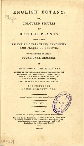 English botany [...] Vol. XVII