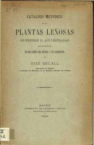 Catálogo metódico de las plantas leñosas