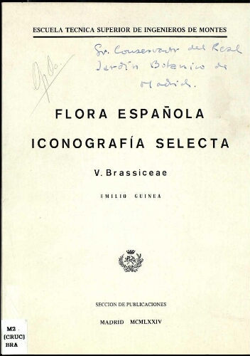 Flora española. Iconografía selecta. V. Brassiceae