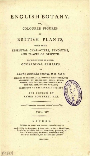 English botany [...] Vol. XIV