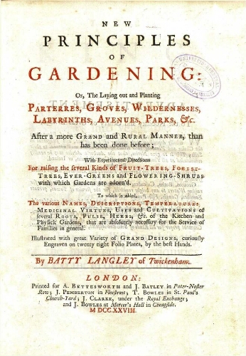 New principles of gardening