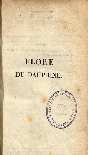 Flore du Dauphiné [...] Tome II