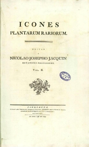 Icones plantarum rariorum [...] Vol. II