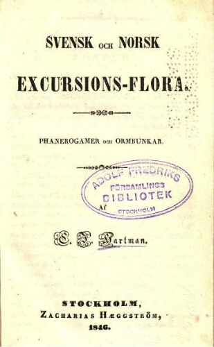 Svensk och norsk excursions-flora