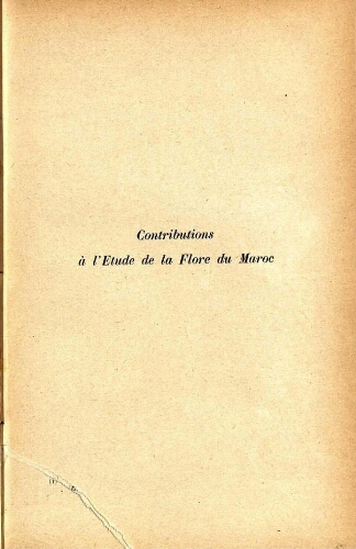 Mémoires de la Société des sciences naturelles du Maroc. T. 26