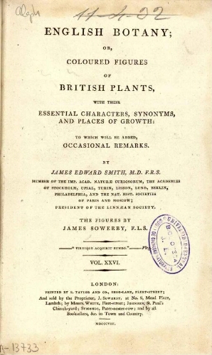 English botany [...] Vol. XXVI