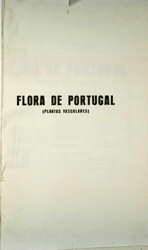 Flora de Portugal [...] 2.ª edição