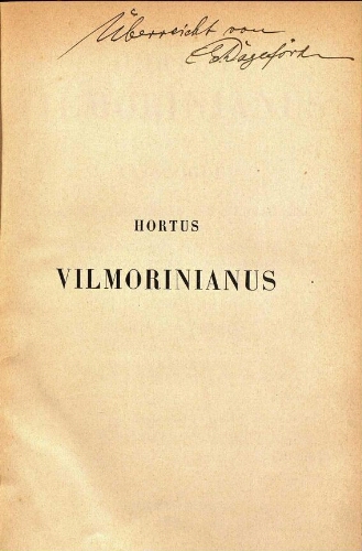 Hortus vilmorinianus