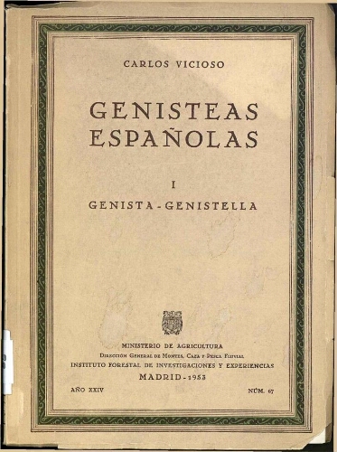 Genísteas españolas. I. Genista-Genistella