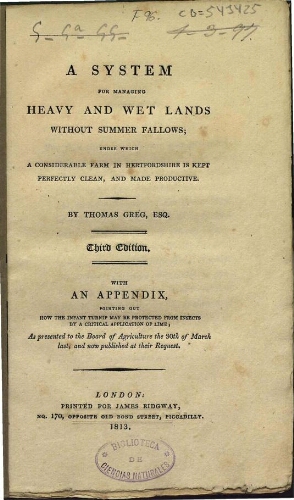 A system for managing heavy and wet lands without summer fallows. 3rd ed.