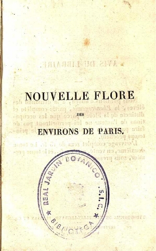 Nouvelle flore des environs de Paris [...] Troisième édition. Tome second