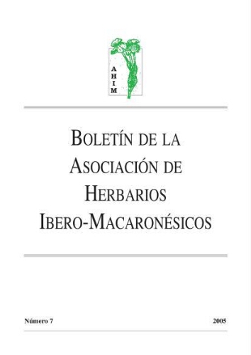 Boletín de la Asociación de Herbarios Ibero-Macaronésicos. Número 7