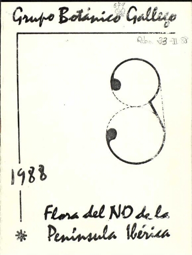 Flora del Noroeste de la Península Ibérica. Exsiccata-fascículo tercero (1988) n.º 151-251