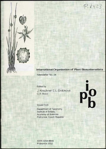 International Organization of Plant Biosystematists. Newsletter. No. 34