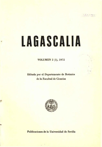 Lagascalia. Volumen 2