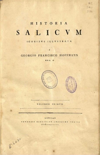 Historia salicum iconibus illustrata [...] Volvmen primvm