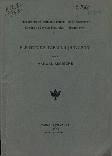 Plantas de Tafalla (Navarra)