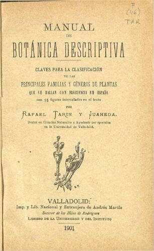 Manual de Botánica Descriptiva