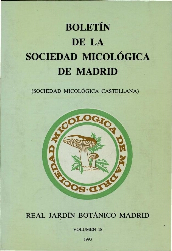 Boletín de la Sociedad Micológica de Madrid. Vol. 18