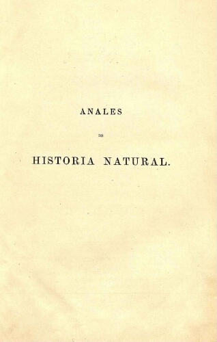 Anales de la Sociedad Española de Historia Natural. Tomo décimocuarto