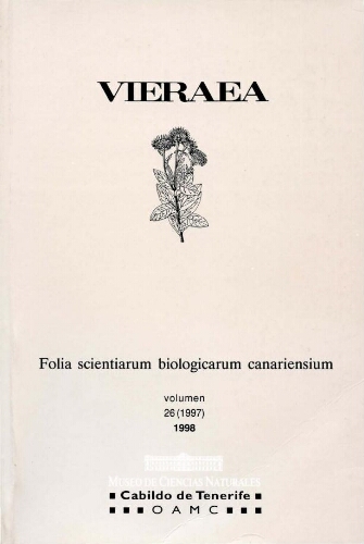 Vieraea. Vol. 26