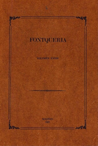 Fontqueria. Volumen 33