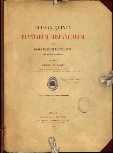 Ecloga quinta plantarum Hispanicarum