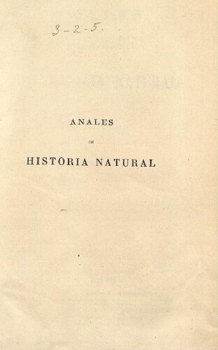 Anales de la Sociedad Española de Historia Natural. Tomo quinto