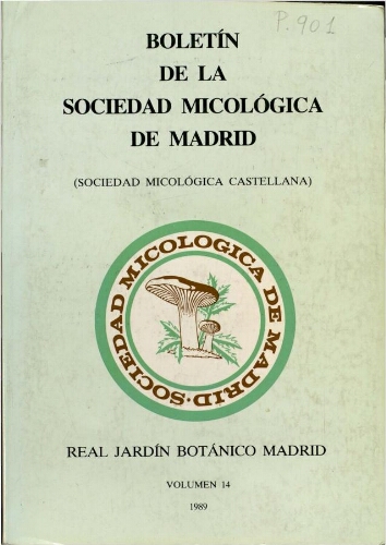 Boletín de la Sociedad Micológica de Madrid. Vol. 14