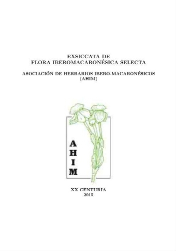Exsiccata de flora ibero-macaronésica selecta. 20 Centuria