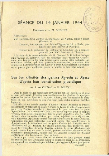 Bulletin de la Société botanique de France [...] T. 91