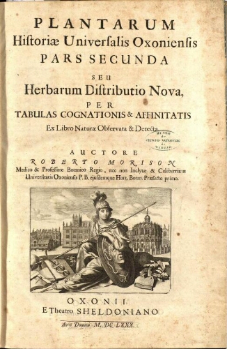 Plantarum Historiae Universalis Oxoniensis pars secunda