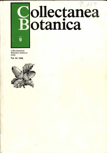 Collectanea botanica (Barcelona) [...] Vol. 18