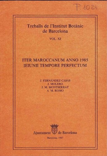 Iter Maroccanum anno 1985 ieiunii tempore perfectum