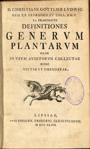 Definitiones generum plantarum [2.ª ed.]
